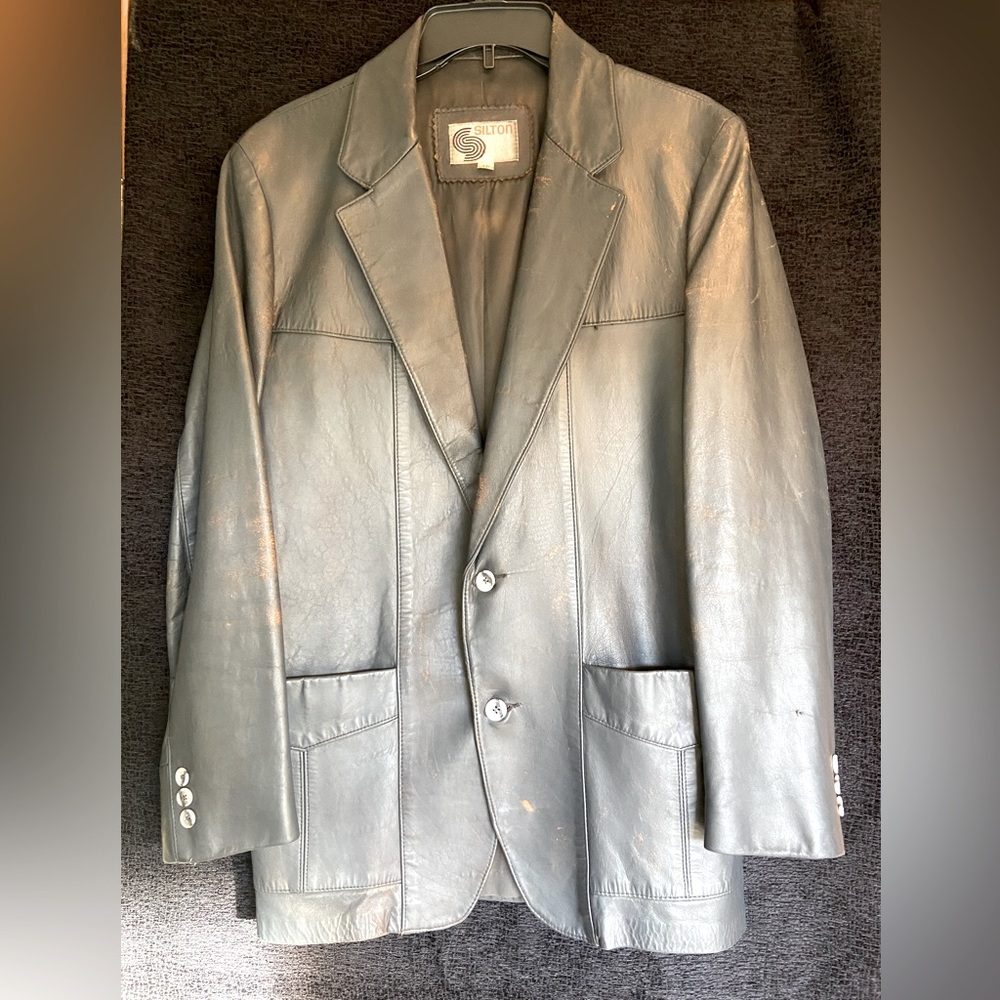 Silton Vintage Men’s Soft Leather Blazer
